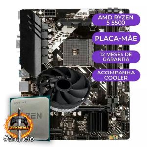 Kit Upgrade Gamer AMD Ryzen 5 5500  B450M