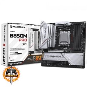 Placa Mãe Maxsun Terminator B850M Pro WiFi Chipset B850 AMD AM5 mATX DDR5