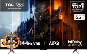TCL QLED Smart TV 55" 55P8K 4K UHD Google TV 144Hz
