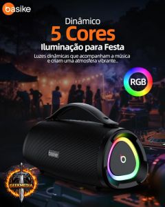 Caixa de Som Bluetooth Basike 160W RMS