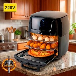 Fritadeira Air Fryer Oven Amvox 12L Digital com Visor Preto 220V
