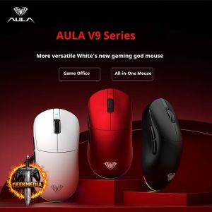 Mouse Aula v9 Pro  Tri-mode PAW 3395 8k