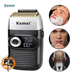 Kemei KM 2026 Shaver Sem Fio Bivolt Recarregável