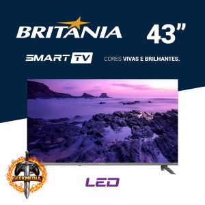 Smart TV 43" Britânia Roku TV HDR10