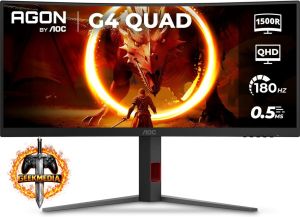 AOC AGON QUAD 34" Ultrawide WQHD 180Hz Curvo