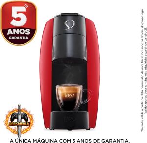 3 Corações TRES Cafeteira Espresso e Multibebida LOV Vermelha