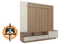 Estante para TV Ravenna 1 Porta 2 Gavetas com Led
