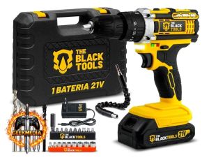 Parafusadeira E Furadeira Impacto The Black Tools Tb-21pwgpcr