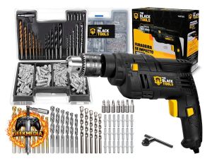 Furadeira De Impacto 3/8 10mm 550w Profissional Com Kit Brocas