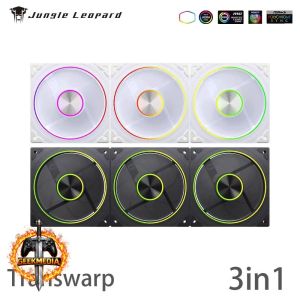 Kit Fans 3 em 1 ARGB Jungle Leopard Transwarp 360mm