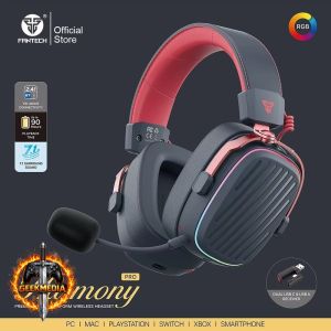 Headset Gamer Fantech Harmony PRO Tri Mode Wireless RGB