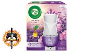 2x Bom Ar Difusor Elétrico Lavanda e Gerânio Aparelho  Refil 16ml