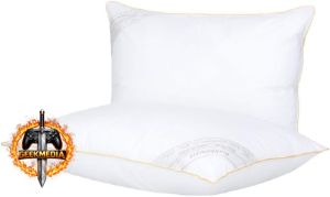 Kit Travesseiro Buddemeyer Toque de Pluma Algodão Branco 2 peças