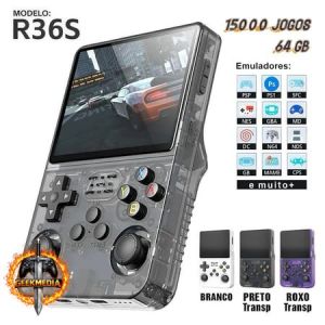Console Portátil R36S 64GB Linux