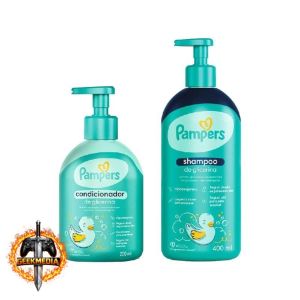 Kit Pampers Shampoo Glicerina 400ml  Condicionador Glicerina 200ml