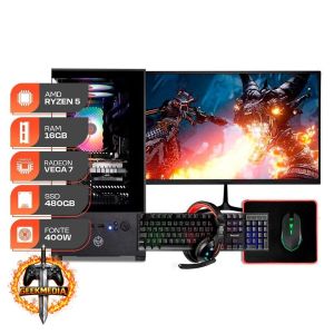 PC Gamer Forge AMD Ryzen 5 5600GT, 16GB DDR4, SSD 480GB