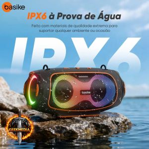 Caixa de Som Portátil Basike Boombox 80W
