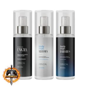 Kit Body Splash Masculino Barbarius - Enigma  Midtown