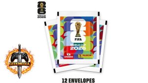 Blister com 12 Pacotes de Figurinhas Copa do Mundo FIFA 2026