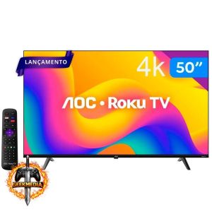 Smart TV AOC 50" 4K LED 50U7045/78gpcr UHD Roku TV