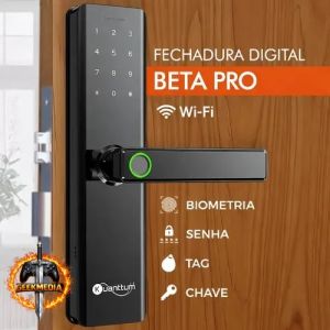 Fechadura Eletrônica Digital Kuanttum Beta Pro Wi-Fi