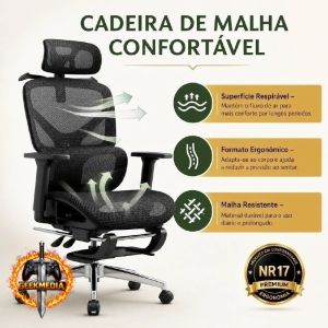 Cadeira de Escritório Ergonômica Laruno