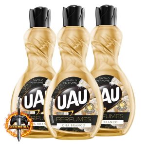 Kit 3un Limpador UAU Perfumes Chá Branco 500ml