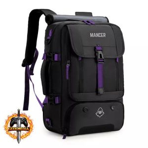 Mochila Mancer Kairos Preto e Roxo