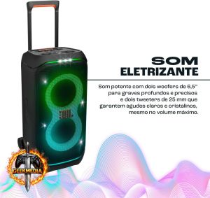 JBL PartyBox Stage 320 - 240W RMS - Bluetooth Portátil - Preta