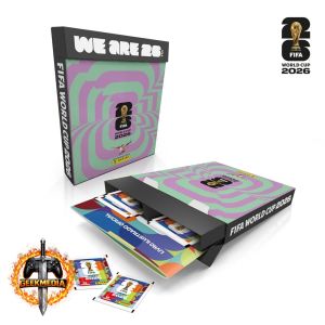 Copa do Mundo da FIFA 2026 Box Fliptop C/ 1 Álbum Brochura  30 Envelopes de Figurinhas
