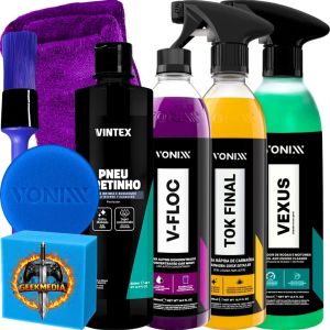 Kit Vonixx V-Floc  Tok Final  Vexus  Vintex Pneu Pretinho GPCR