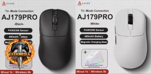 Mouse Gamer Sem Fio AJAZZ AJ179 PRO PAW3395