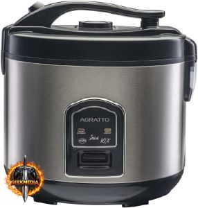 Agratto Panela Elétrica Arroz Inox - Visor Vidro PAI10X 127V
