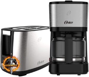 Oster Kit Inox Cafeteira 0,75L e Torradeira - 127V