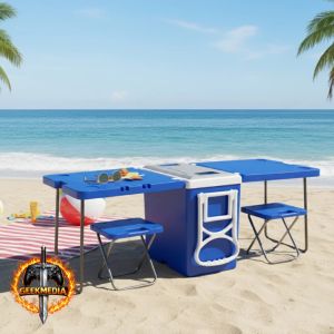 Cooler Caixa Térmica 5x1 Multifuncional 32L - Mesinha e Banqueta