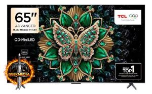 Smart TV 65" 4K Qd-mini LED 144Hz Google TV TCL 65c6k