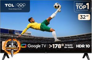 TCL 32 Polegadas HD QLED - Google TV WiFi Bluetooth