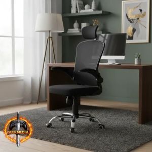 Cadeira de Escritório Ergonômica com Ajuste Lombar