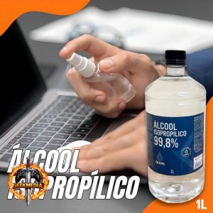 Limpador De Tela Líquido 1 Litro Álcool Isopropílico 99,8% Quimivida