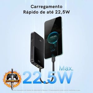 Power Bank Baseus Turbo Bipow2 Pro 20000mAh 22.5W Preto