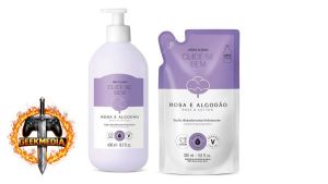 Cuide-se Bem Rosa & Algodão Loção Hidratante Corporal 400ml  Refil
