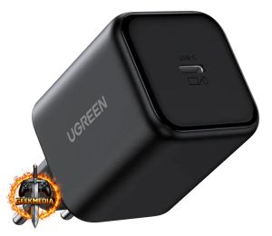 Carregador Turbo Ugreen Gan 45w Usb-c Preto