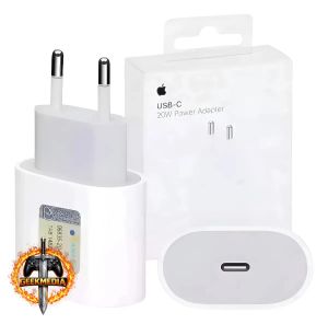 Carregador Adaptador Usb-c De 20w para iPhone Apple Branco