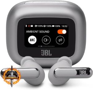 JBL Live Beam 3 In-ear - Cancelamento de Ruído - Tela 1.45" - Prata