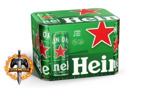 Heineken Cerveja Sleek Lata 350ml Pack 12 Unidades