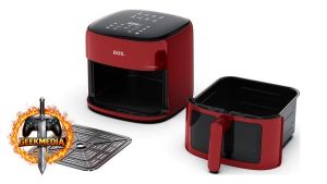 Fritadeira Sem Óleo Air Fryer Eos Chef Gourmet 6.2 Litros Digital Vermelho