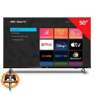 Smart TV 50" AOC 4K UHD DLED Roku TV 2022