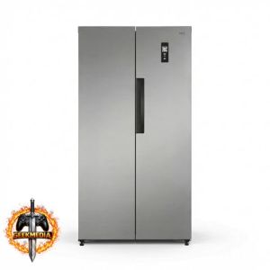 Geladeira Refrigerador HQ Frost Free Side By Side 460 Litros Cinza HQ-460SBSFF (127V)