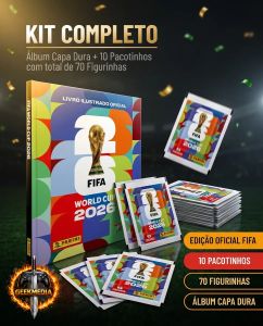 Kit 70 Figurinhas  Álbum Copa Do Mundo Fifa 2026 Panini Capa Dura
