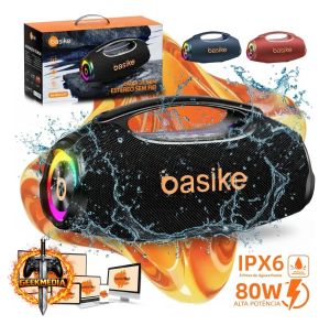 Caixa de Som Boombox 80W Portátil Bluetooth 5.3